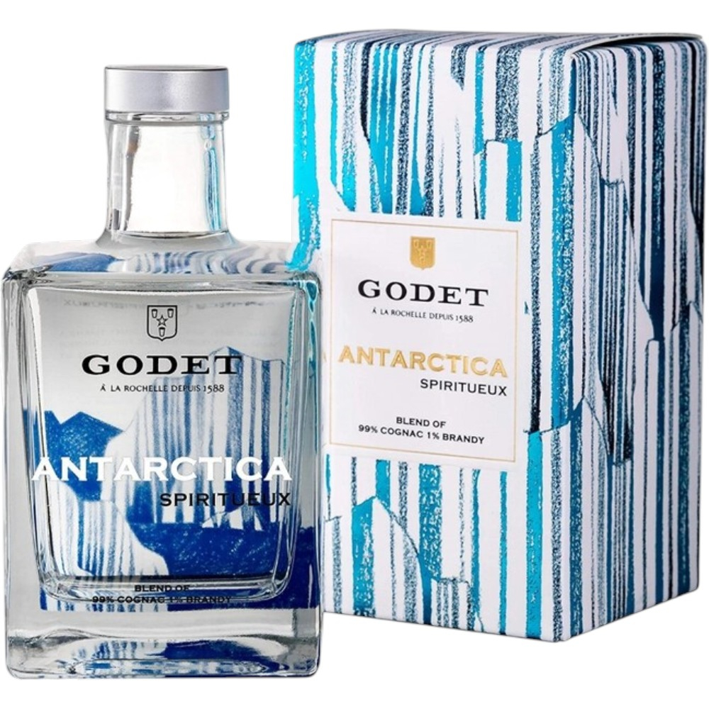 Коньяк Godet Brandy EDV Antarctica 0,5 л. В подарочной коробке
