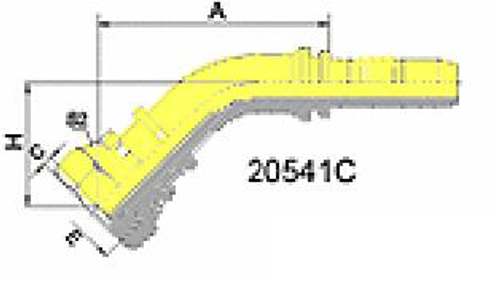 Фитинг DN 10 DKO-S (Г) 22x1.5 14 (45)