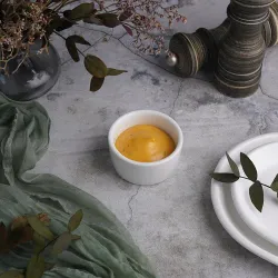 Соусник 50 мл d 6,5 см h2,8 см круглый белый фарфор P.L. Proff Cuisine [16]