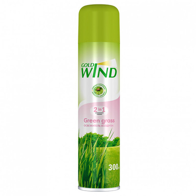 Gold Wind освежитель воздуха Green grass 300мл
