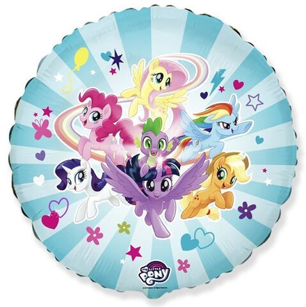 Шар Круг "My Little Pony Дружные Пони" 45 см