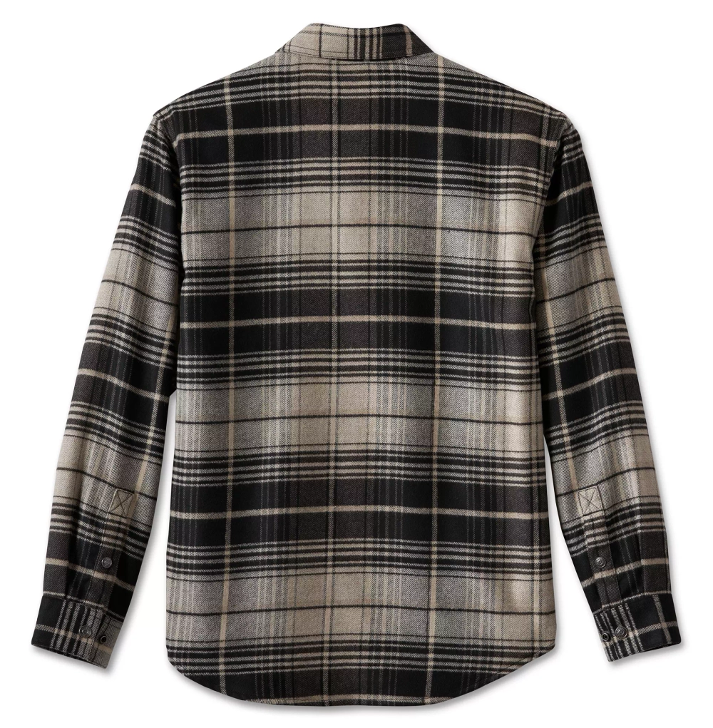 Рубашка Shirt Bar & Shield Premium Plaid black Harley-Davidson