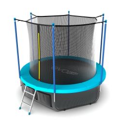 EVO JUMP Internal 10ft (Wave). Батут с внутренней сеткой и лестницей, диаметр 10ft (морская волна) + нижняя сеть
