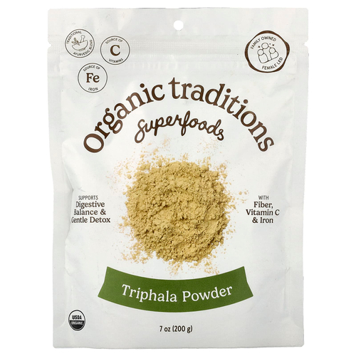 Organic Traditions, Superfoods, трифала в порошке, 200 г (7 унций)