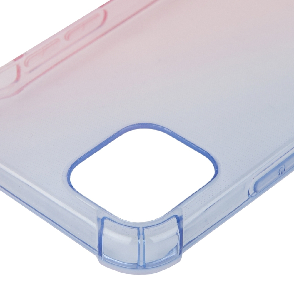 Чехол ROSCO для Apple iPhone 12 mini оптом (арт. IP12MINI-HARD-TPU-DARKBLUE-PINK)
