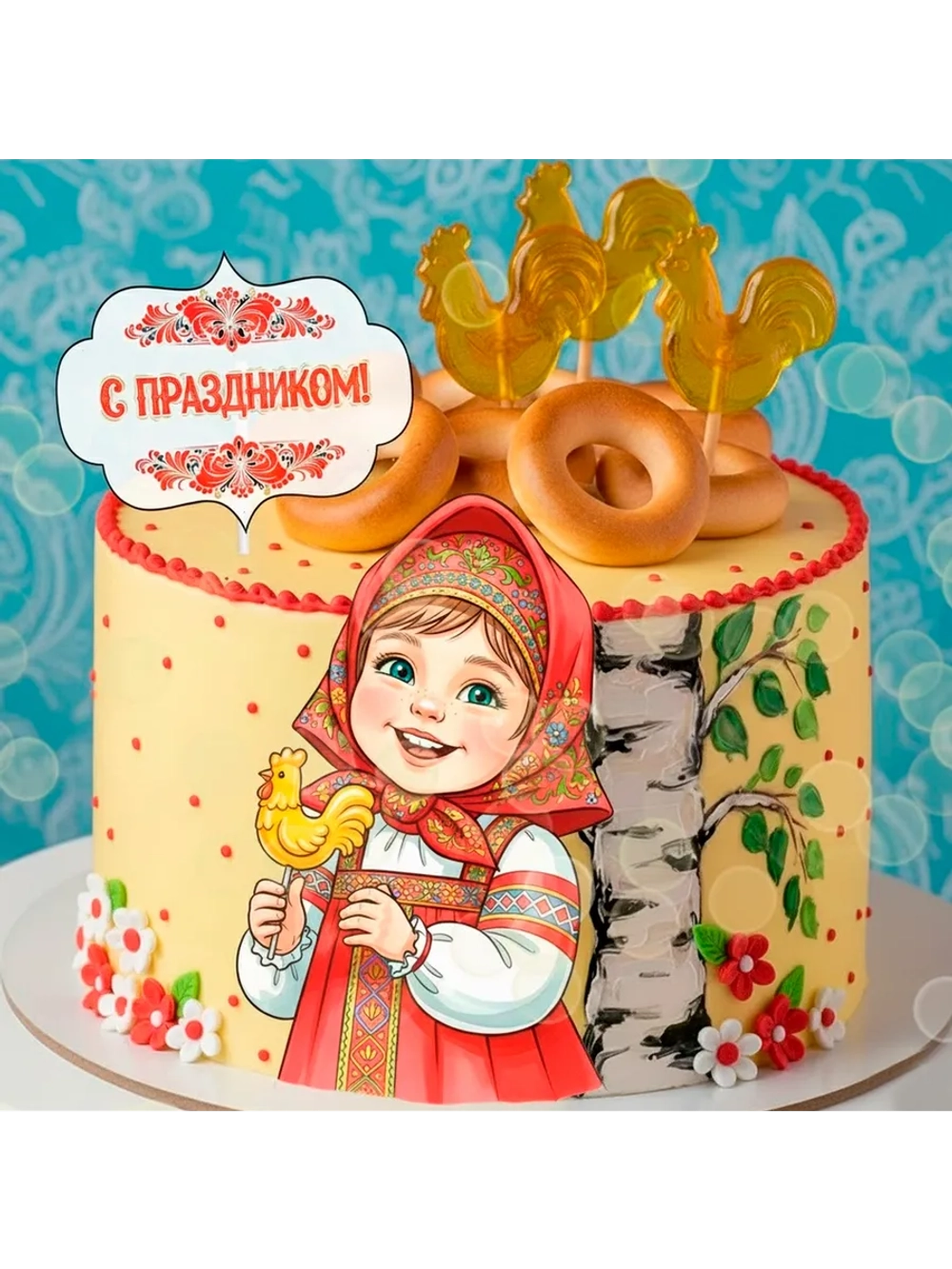 Формат А4 Вафельная картинка Русская сказка