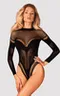 B 135 crotchless teddy