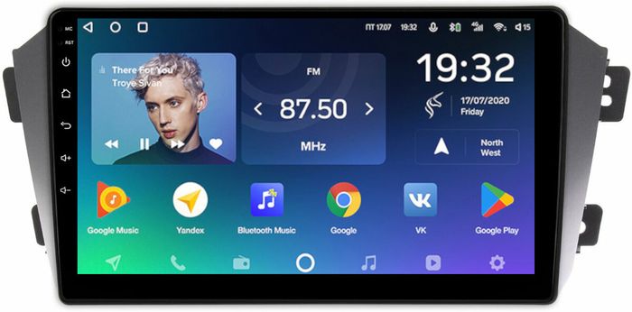 Магнитола для Geely Emgrand X7 2013-2018 - Teyes CC2 PLUS монитор 9" QLED, Android 10, Быстрая, SIM-слот