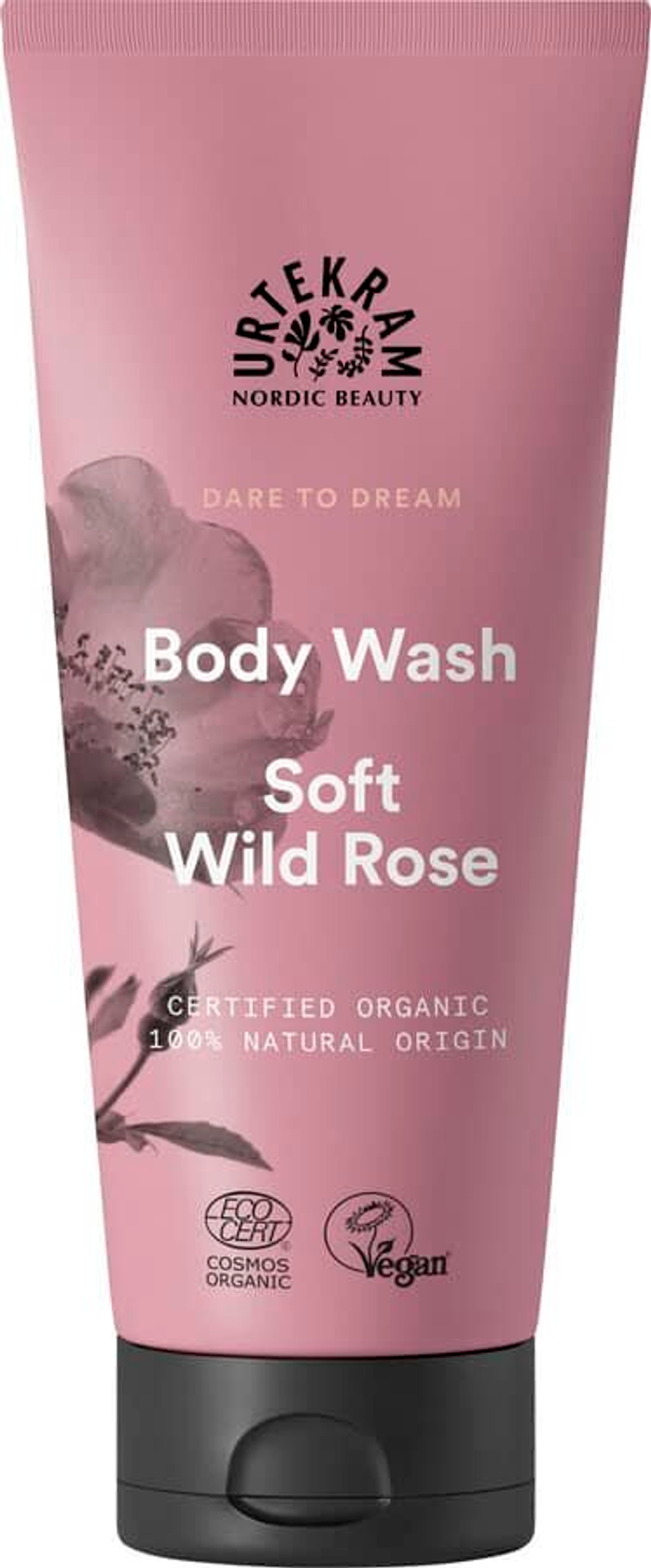 Гель для душа Soft Wild Rose Urtekram, 200 мл