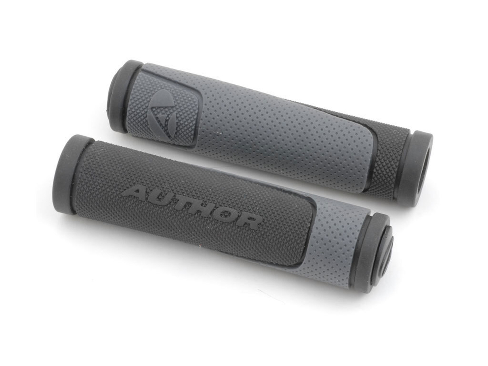 Грипсы AGR-600-D3 130мм Gry резин. компонент. (80) черно-серые AUTHOR