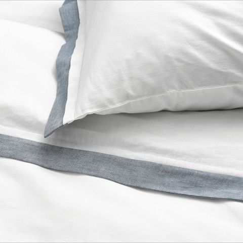 Комплект постельного белья IKEA TATELSMYGARE (ТАТЕЛСМИГАРЕ), Односпальный, Белый, 150x200, 50x80 см