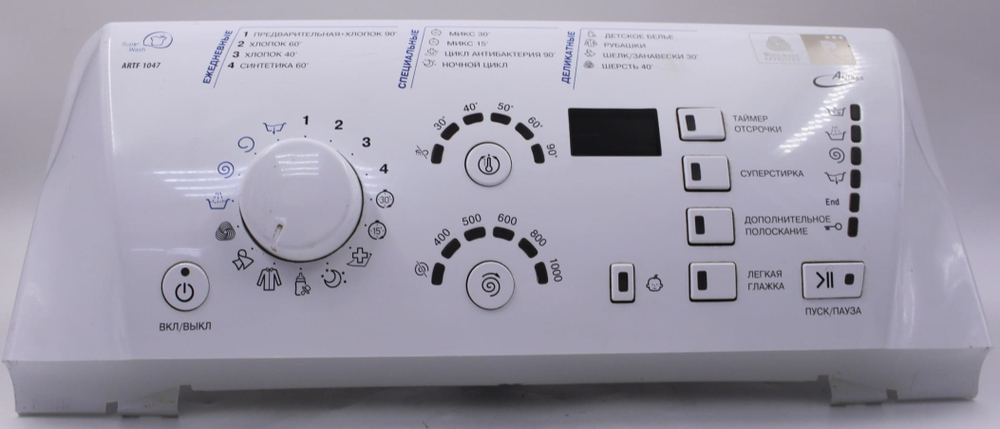 Модуль управления стиральной машины с вертикальной загрузкой Hotpoint-Ariston ARTF 1047