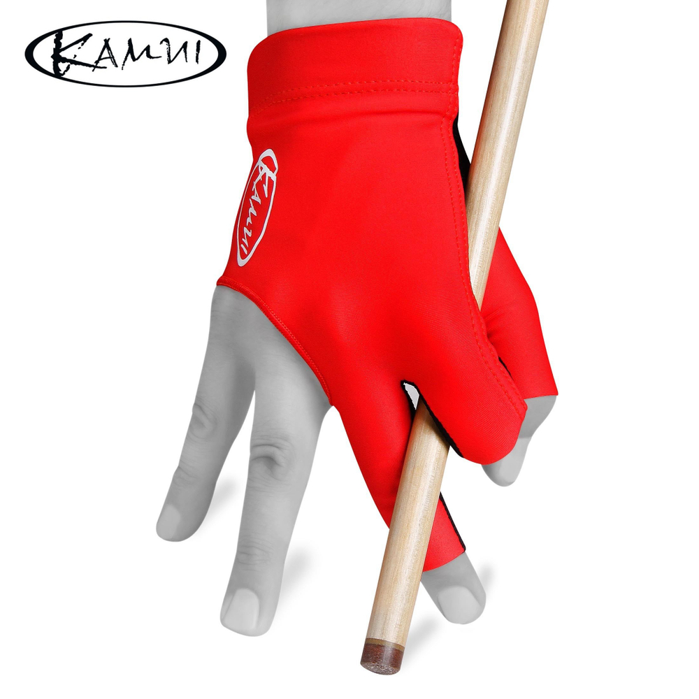 Перчатка для бильярда "Kamui QuickDry" красная/черная правая S