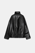 Оверсайз куртка из искусственной кожи ZW COLLECTION - ZARA