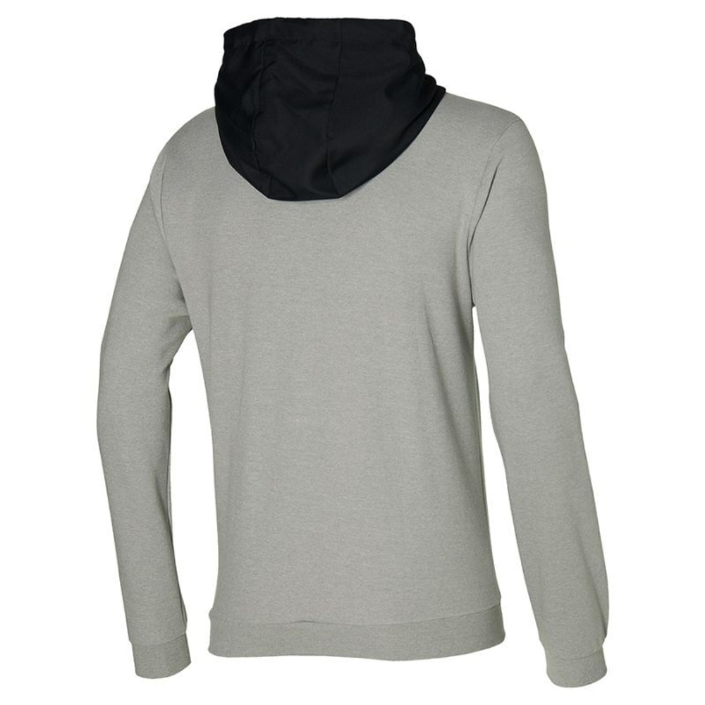 Мужская теннисная кофта Mizuno Sweat Jacket - gray melange