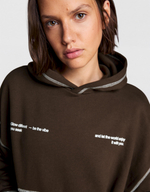 Женское худи с капюшоном и принтом - BERSHKA