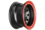 Диск усиленный УАЗ стальной черный 5x139,7 8xR15 d110 ET-19 с бедлоком (красный)