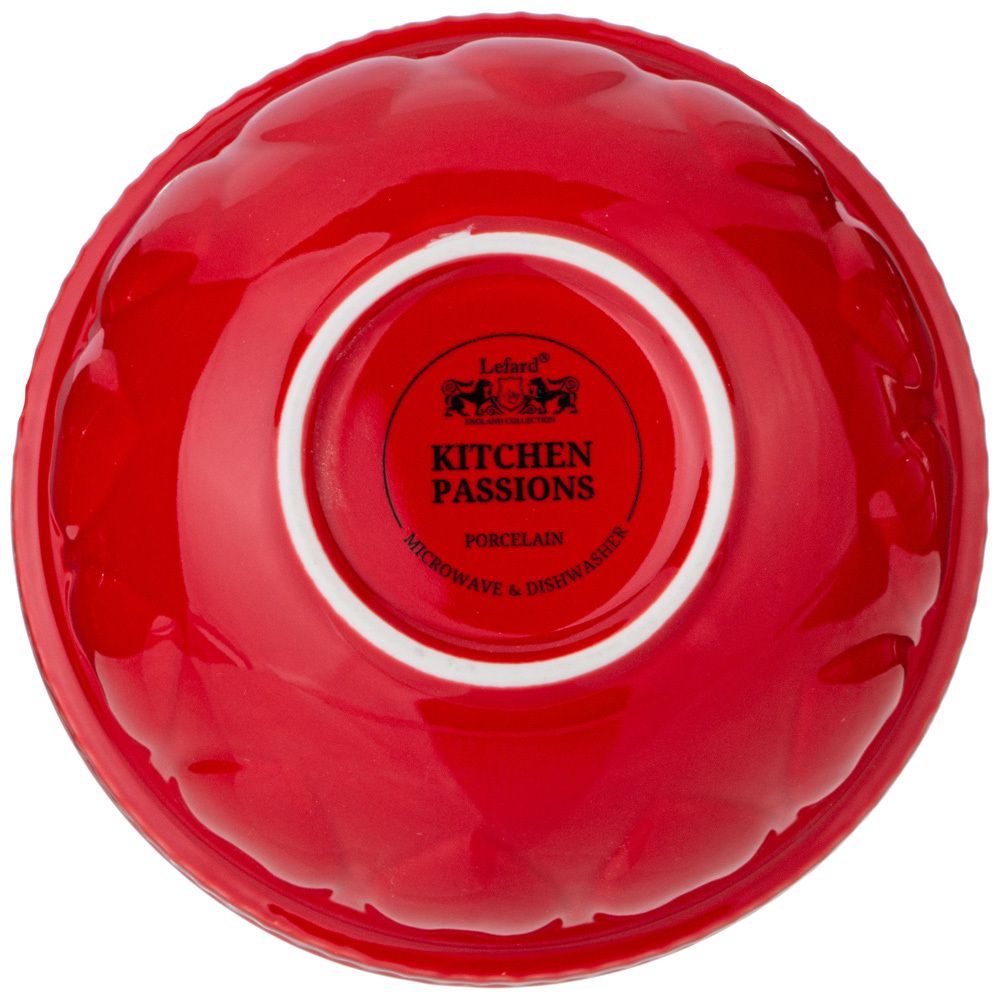 САЛАТНИК ДЛЯ СМЕШИВАНИЯ И СЕРВИРОВКИ LEFARD "KITCHEN PASSION" 20,50 СМ КРАСНАЯ (КОР=8ШТ.)