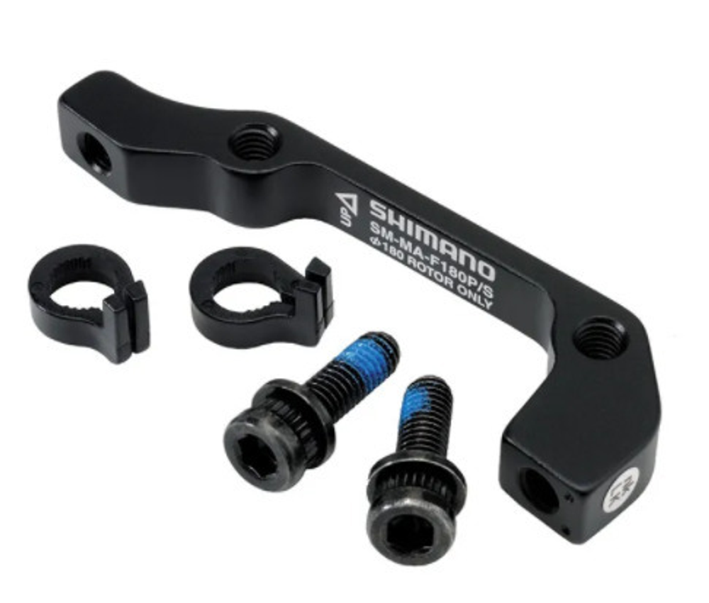 Адаптер диск торм Shimano F180P/S, болт (2шт), стоп. кольца (2шт) ISMMAF180PSA