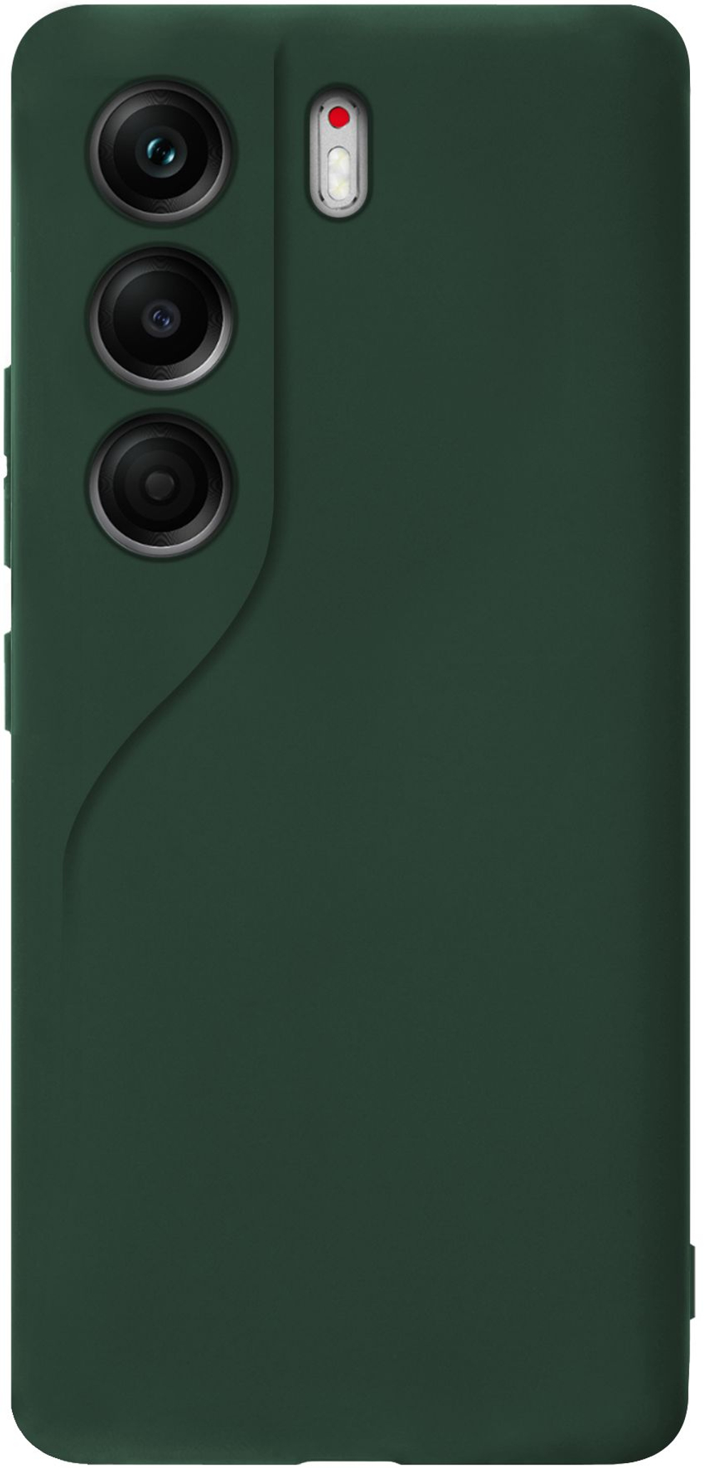 Мягкий Soft Touch чехол из силикона для TECNO CAMON 40 PRO 5G (не 4G) с бархатной подкладкой