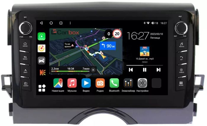 Магнитола для Toyota Mark X 2009-2019 - Canbox 9-168 Android 10, Быстрая, CarPlay, 4G SIM-слот