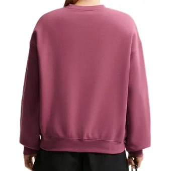 Женская Кофта теннисная Nike Studio Fleece Medium Weight Oversized Crew - pink smoke/sail