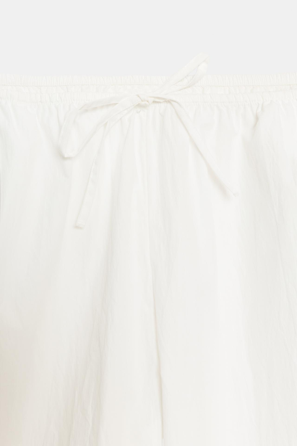 ZARA БРЮКИ ИЗ ЭЛАСТИЧНОЙ ТЕХНИЧЕСКОЙ ТКАНИ, БЕЛЫЙ