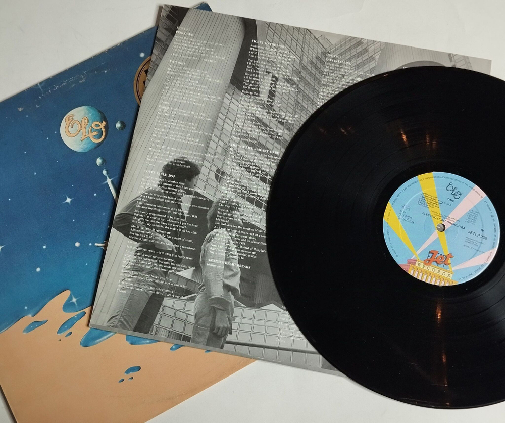 Винтажная виниловая пластинка LP ELO Electric Light Orchestra Time (Holland 1981) Ticket To The Moon