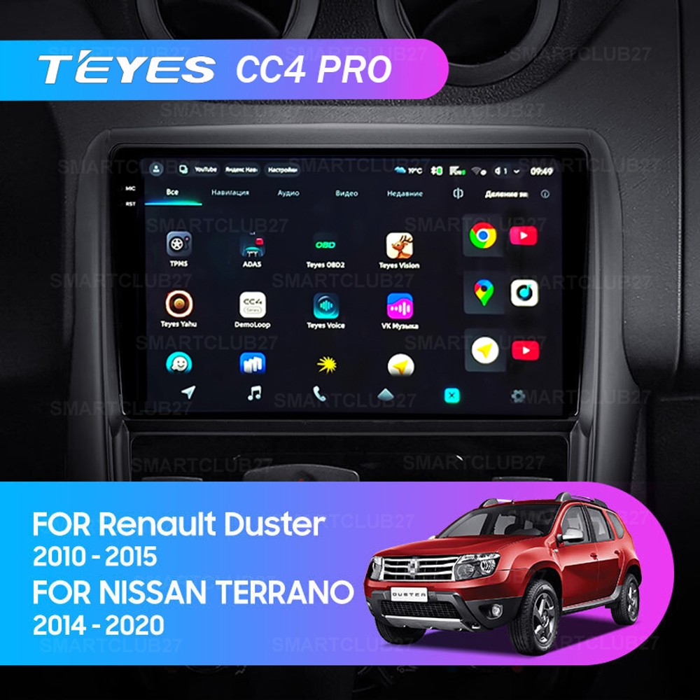 Teyes CC4 Pro 9" для Renault Duster 2010-2015