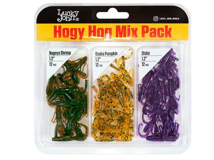 Твистер Lucky John Hogy Hog 1.2" (30 мм), 36шт/уп