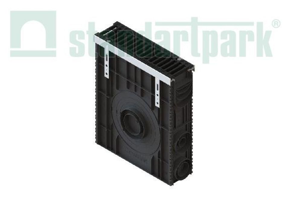 Пескоуловитель пластиковый PolyMax Drive DN100 с решеткой «щель» ВЧ кл. С250 (к-т)