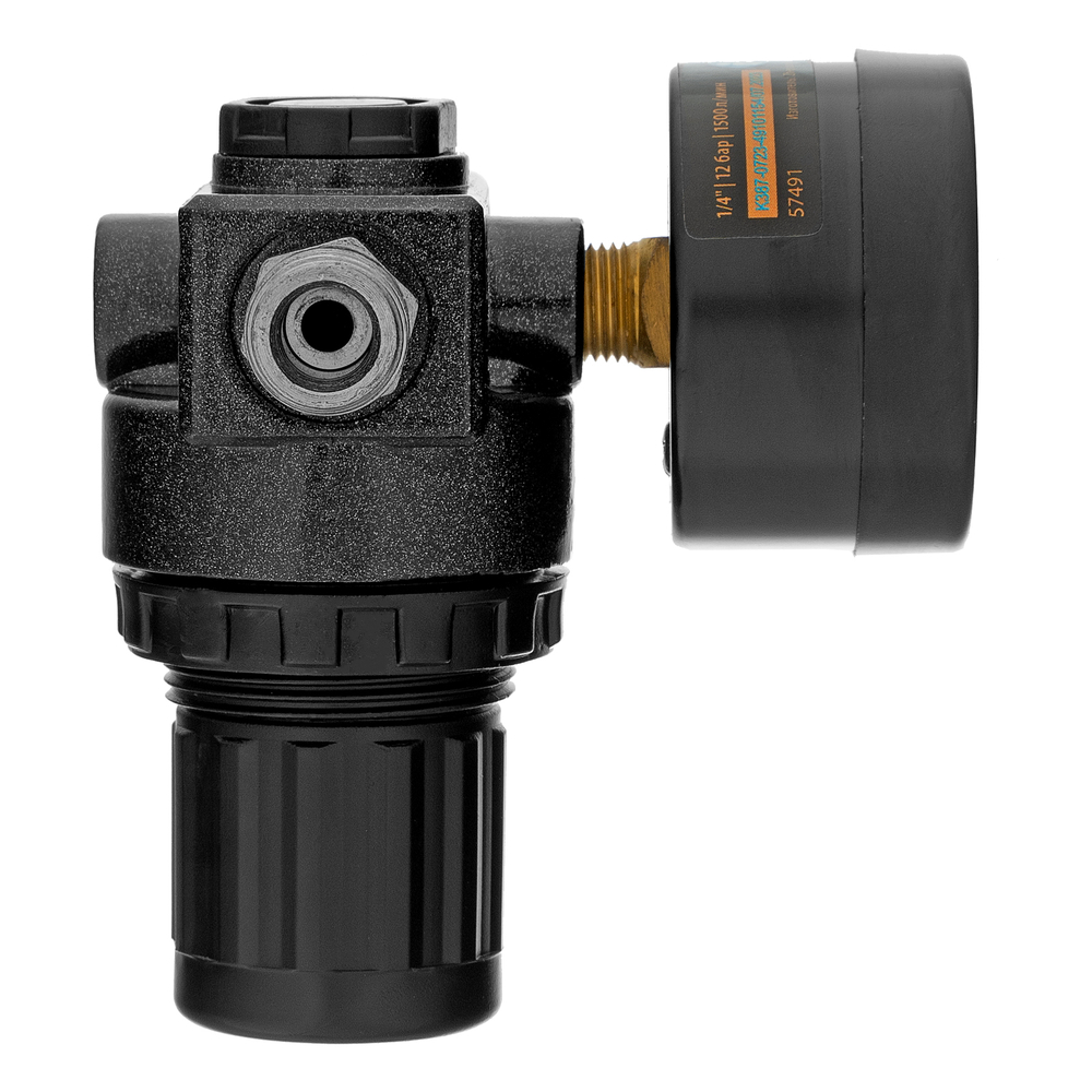 Регулятор давления с манометром R1500, 12 бар, 1/4" Denzel