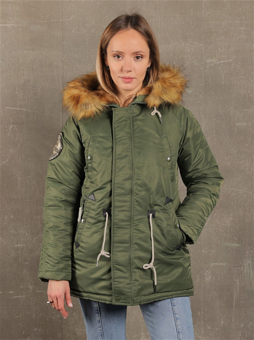 Куртка Аляска Женская - Denali Husky Wmn (оливковая - olive green)