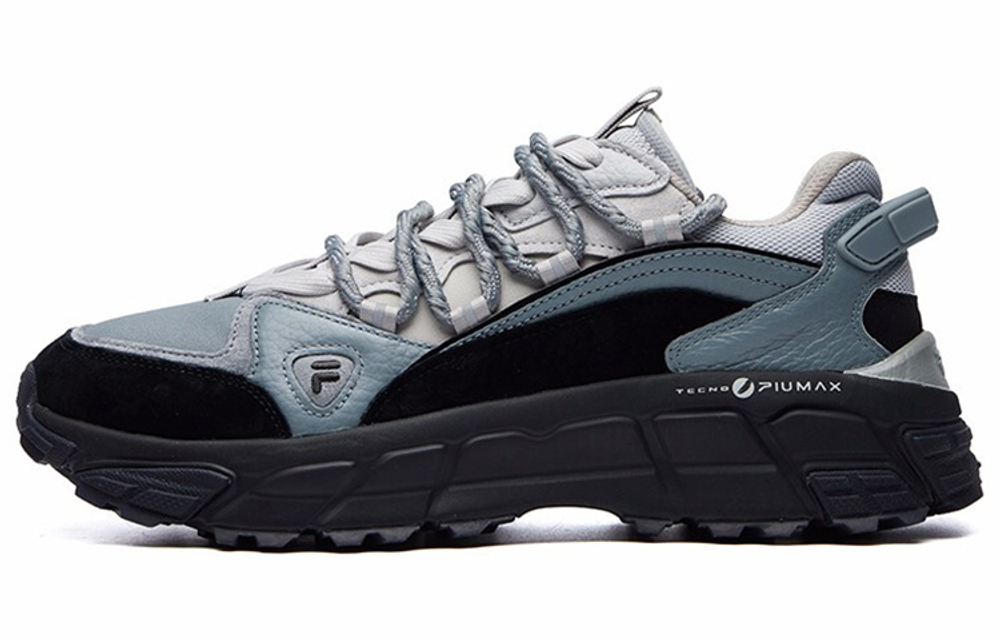 FILA FUSION Sky Runner Textile, Synthetic Leather Low top Chunky Sneakers Men"s Medium Gray