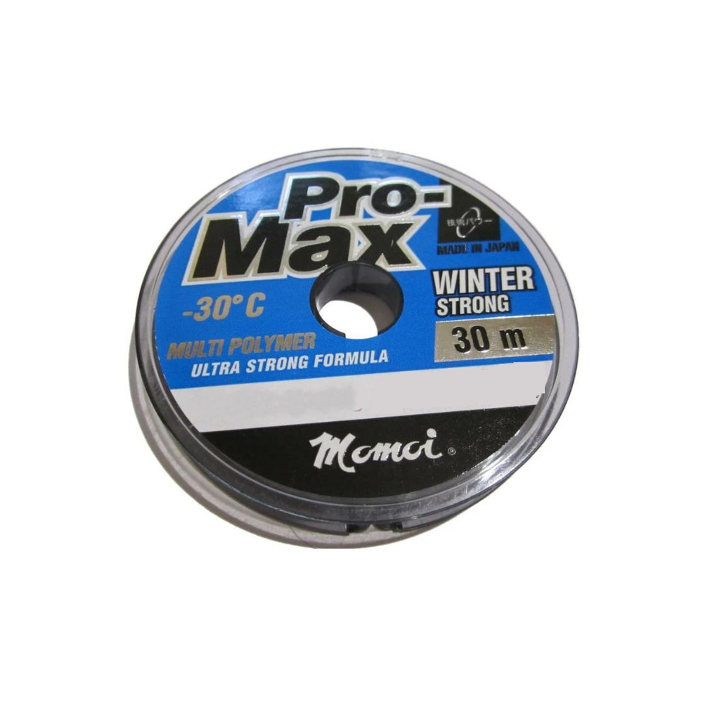 Монофильная леска для рыбалки Momoi Pro-Max Winter Strong 0,14 мм, 2,7 кг, 30 м, прозрачная, 1 штука. Товар уцененный
