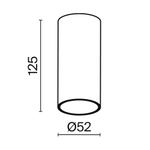 Накладной светодиодный светильник Maytoni FOCUS LED C056CL-L12B3K-W-B