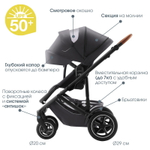 Коляска 3 в 1 Britax Roemer Smile 5Z и автокресло Baby-Safe Pro Style Sage green Midnight Grey