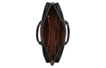 COACH ETHAN PVC Portable One Shoulder Crossbody Briefcase Large Men"s Bronze Hardware & Khaki & Black