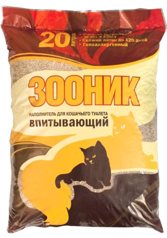 Зооник наполнитель для туалета впитывающий 20л