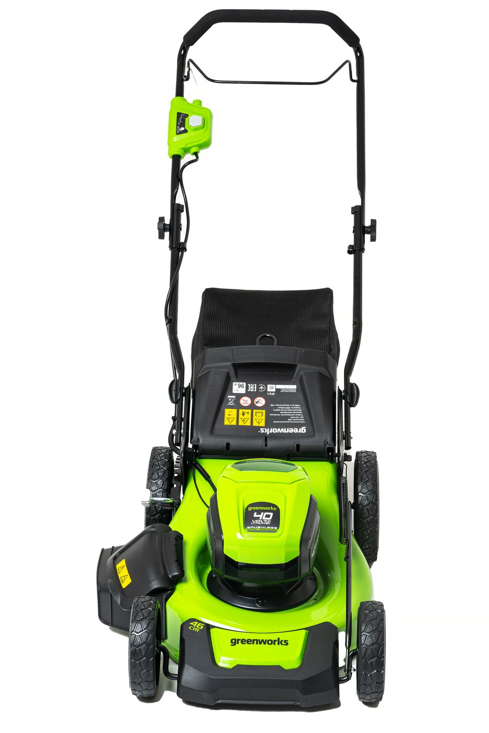 Аккумуляторная газонокосилка Greenworks GD40LM46HPK5, 40v, 46 см, (2514407UG), с аккумулятором 5 А·ч и зарядным устройством