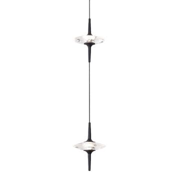 Подвесной светильник LED 2*5W 4000K SL6231.403.02 чёрный/прозрачный Zenith ST-Luce