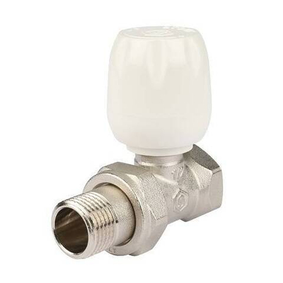 Вентиль ручной регулировки прямой STOUT - 3/4" (ВР/НР-американка, PN10, Tmax 120°C, шток металл по металлу)