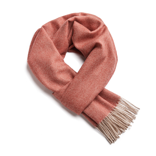 Шарф FISHBONE RUSTY ORANGEШарф Alpaka 45x200 Оранжевый