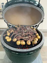 Керамический гриль Big Green Egg L Large (большой), 46 см, на ножках с рукояткой