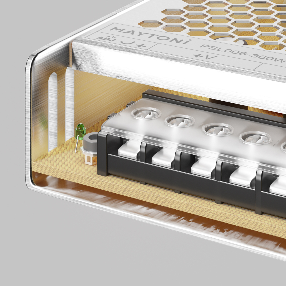 Блок питания для магнитных систем 360Вт, 48V Maytoni Power Supply Magnetic PSL006-360W-48V-IP20