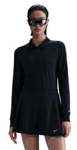 Женская теннисная футболка с длинным рукавом Nike Victory Dri-FIT Long-Sleeve - black/white