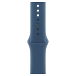 Умные часы Apple Watch Series 10 GPS, 46mm, Silver Aluminium Case with Sport Band M/L, Denim (Серебристый)