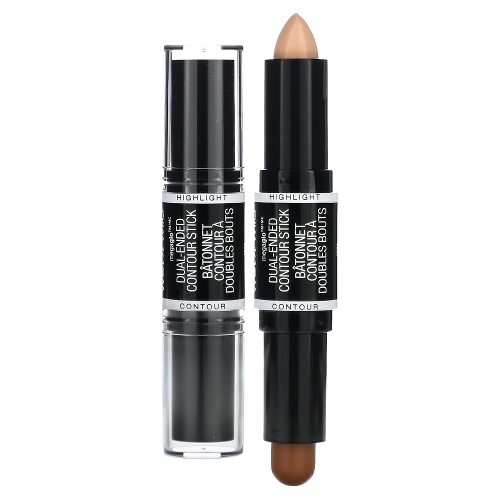 wet n wild, MegaGlo, двусторонний контурный стик, средний / коричневый, 8 г (0,28 унции)