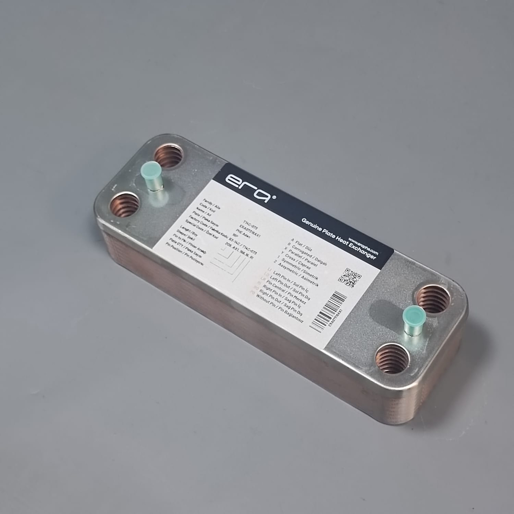 Теплообменник ГВС 16 пластин 166 мм для котлов BAXI, PROTHERM, FONDITAL арт. 0020119606, 711612800, 711613000