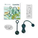 Изумрудные вагинальные шарики Magic Motion Crystal Duo Smart Kegel Vibrator with Weight Set (Цвет: изумрудный)
